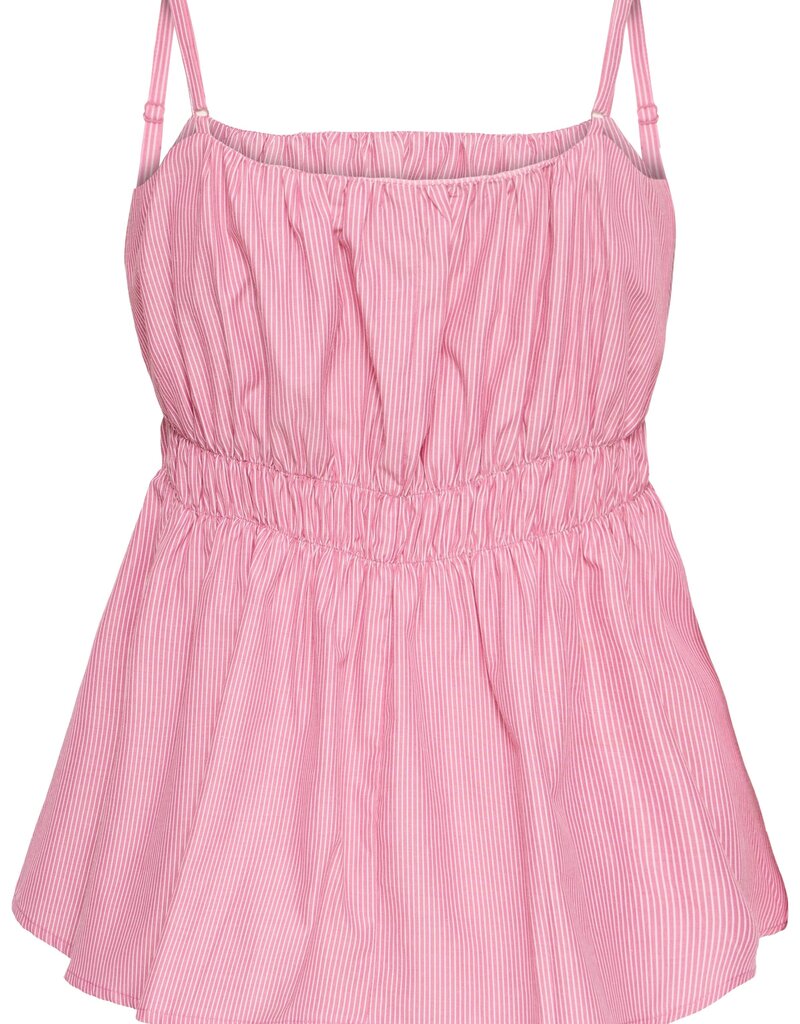 ICHI Fundel 100% Cotton Tank in Very Berry Stripe