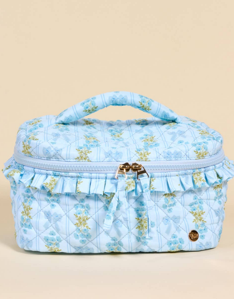 The Darling Effect Oh So Fancy Glam and Go Quilted Cosmetic Bag