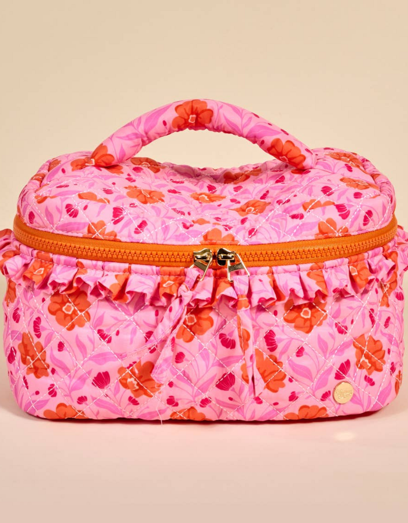 The Darling Effect Oh So Fancy Glam and Go Quilted Cosmetic Bag