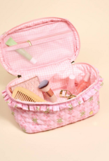 The Darling Effect Oh So Fancy Glam and Go Quilted Cosmetic Bag