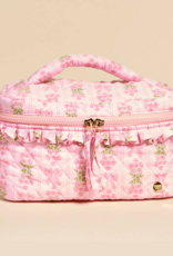 The Darling Effect Oh So Fancy Glam and Go Quilted Cosmetic Bag