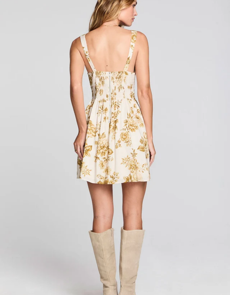 Saltwater Luxe Gracee Mini Dress in Fawn Floral