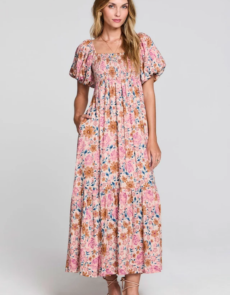 Saltwater Luxe Evra Smocked Bodice Maxi With Pockets