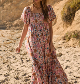 Saltwater Luxe Evra Reversible Smocked Bodice Maxi With Pockets