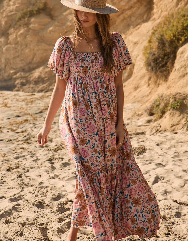 Saltwater Luxe Evra Smocked Bodice Maxi With Pockets