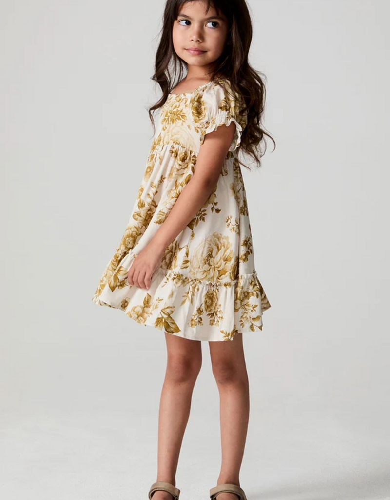 Saltwater Luxe Kids Allima Mini Dress in Fawn Floral