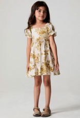 Saltwater Luxe Kids Allima Mini Dress in Fawn Floral