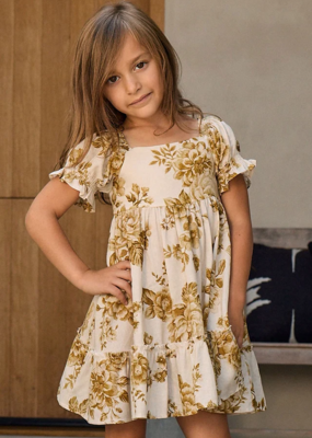 Saltwater Luxe Kids Allima Mini Dress in Fawn Floral