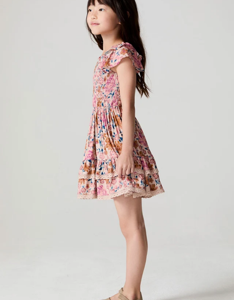 Saltwater Luxe Kids Sophia Mini Dress in Fall Floral