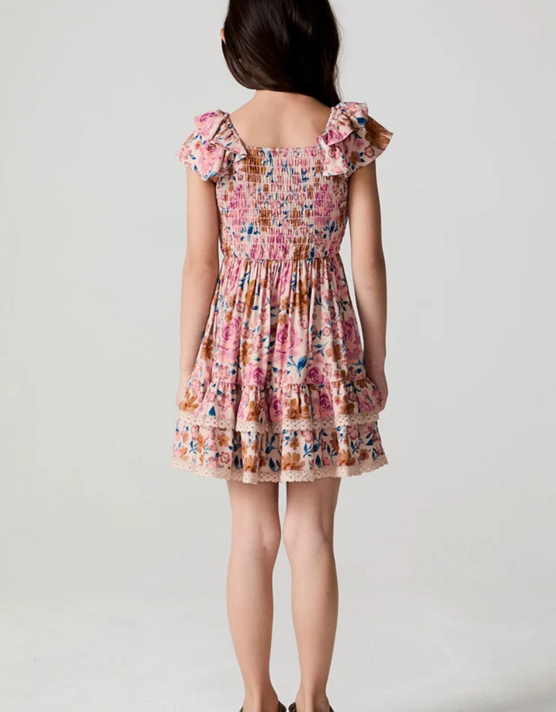 Saltwater Luxe Kids Sophia Mini Dress in Fall Floral