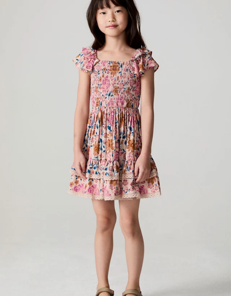Saltwater Luxe Kids Sophia Mini Dress in Fall Floral