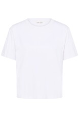 Part Two Anne Basic White Boxy Tee In White