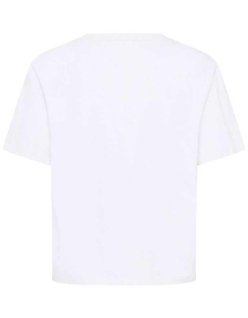 Part Two Anne Basic White Boxy Tee In White