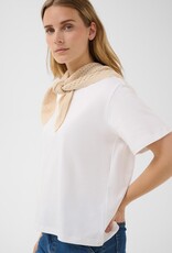 Part Two Anne Basic White Boxy Tee In White