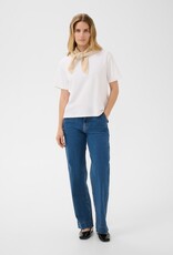 Part Two Anne Basic White Boxy Tee In White