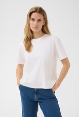 Part Two Anne Basic White Boxy Tee In White