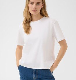 Part Two Anne Basic White Boxy Tee In White