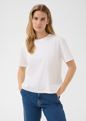 Part Two Anne Basic White Boxy Tee In White