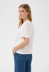 Part Two Anne Basic White Boxy Tee In White