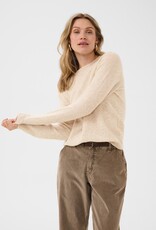 Cream Mela Wool Pullover in Oat