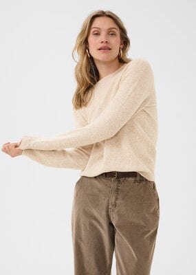 Cream Mela Wool Pullover in Oat
