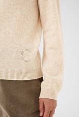 Cream Mela Wool Pullover in Oat
