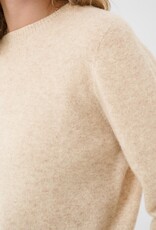 Cream Mela Wool Pullover in Oat