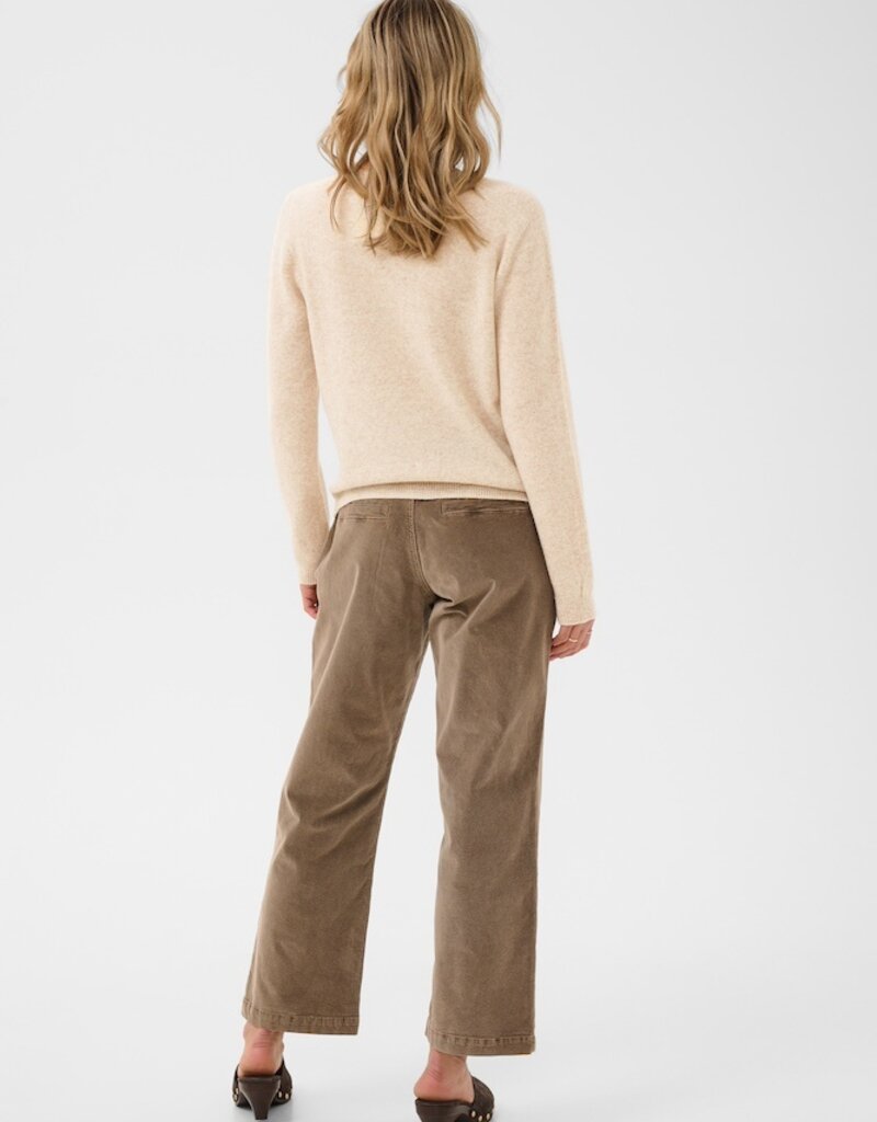 Cream Mela Wool Pullover in Oat