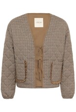 Cream May Short Jacket with Tie Closure