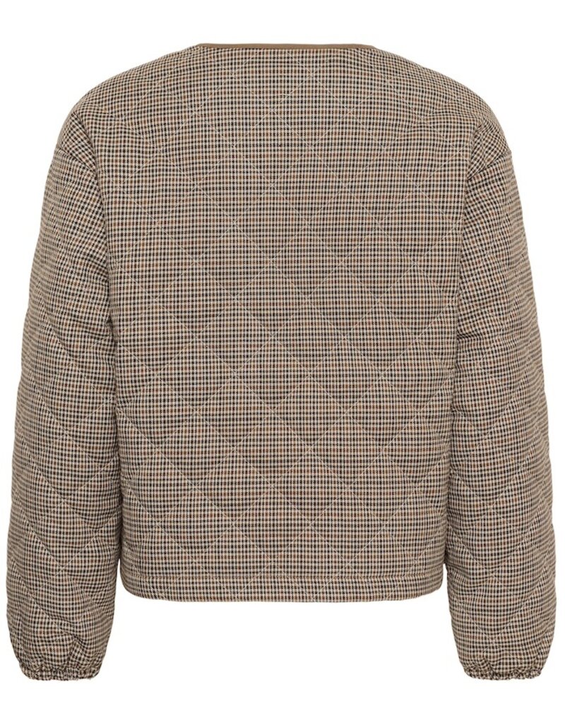 Cream May Short Jacket with Tie Closure