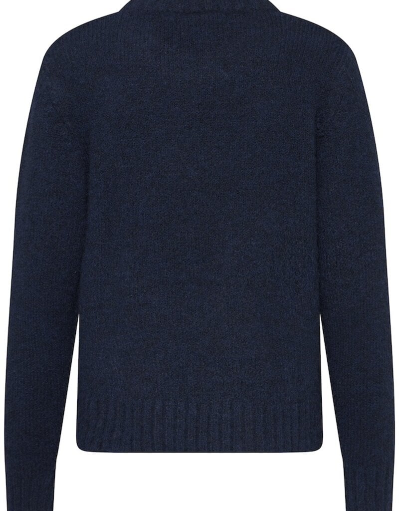 ICHI Bayana Argyle Knit in Total Eclipse