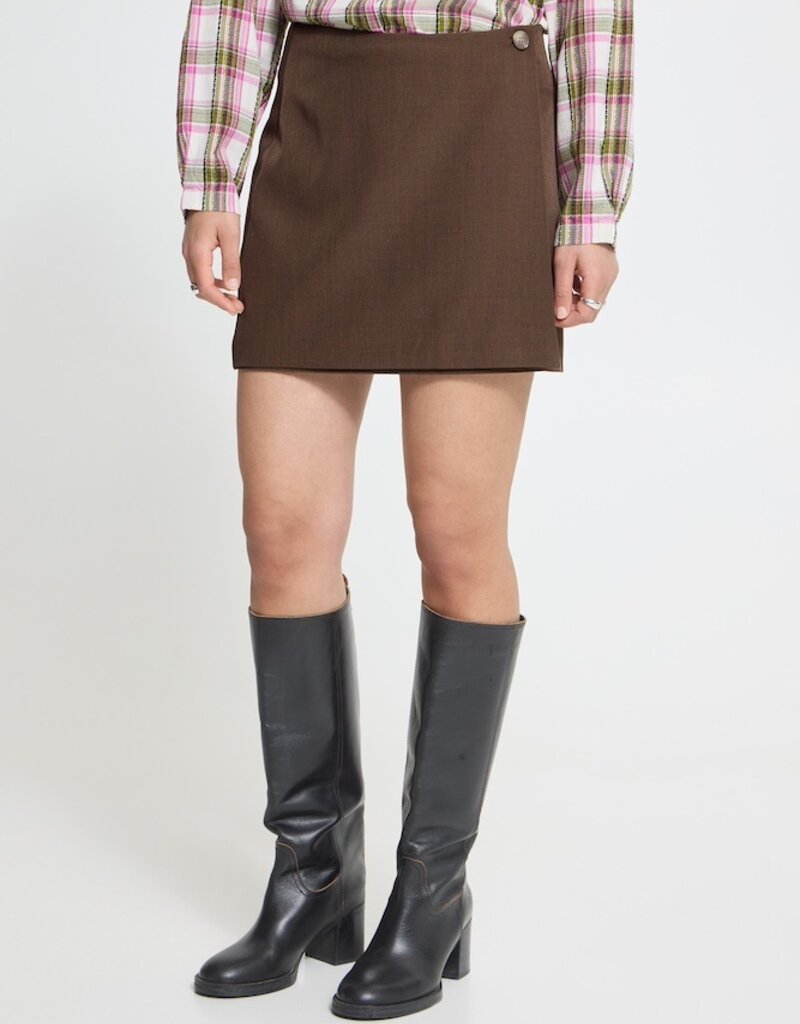 ICHI Fava Short Skirt
