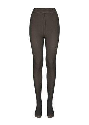 ICHI Almina Lined Tights With Wool in Black