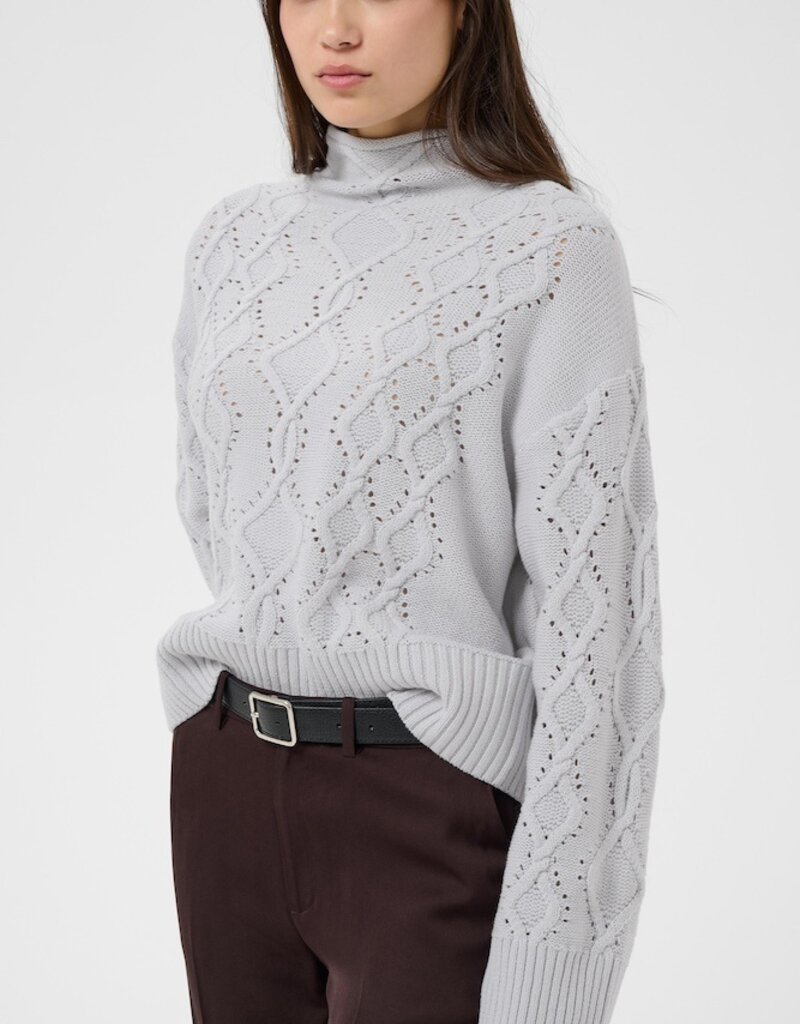 Part Two Charnel Turtleneck in Gray Dawn