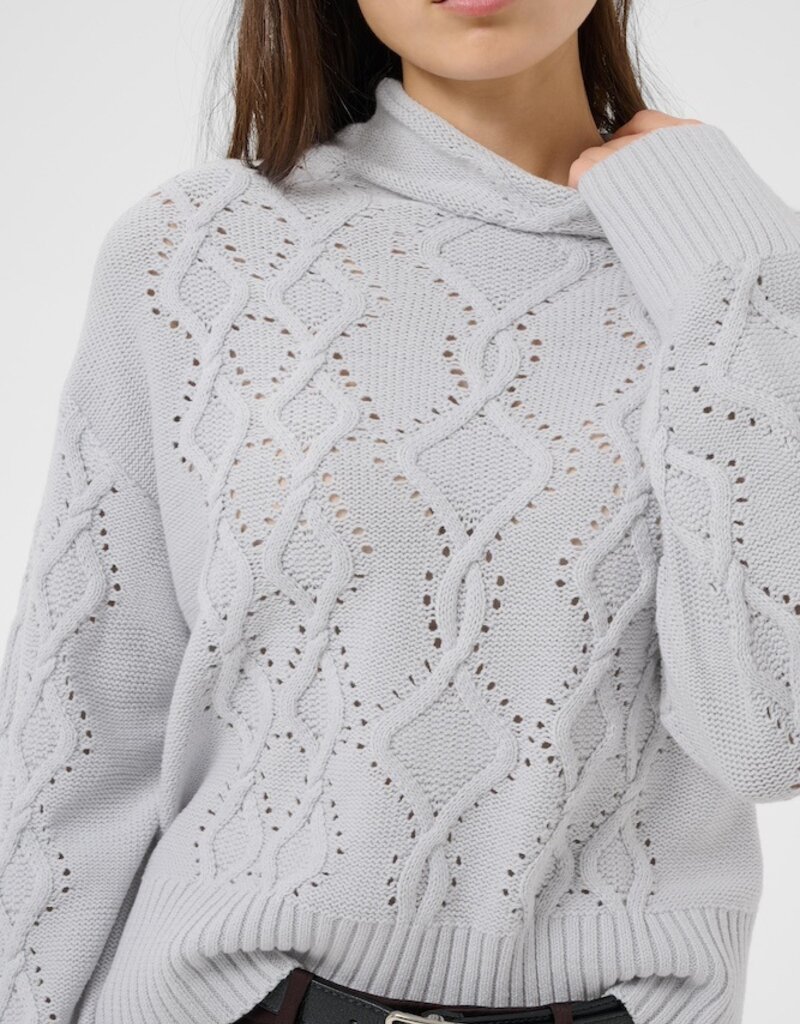 Part Two Charnel Turtleneck in Gray Dawn