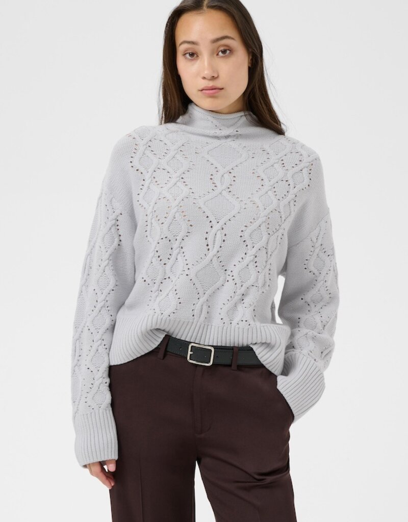Part Two Charnel Turtleneck in Gray Dawn