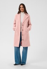 Kaffe Anne Long Coat in Pale Mauve