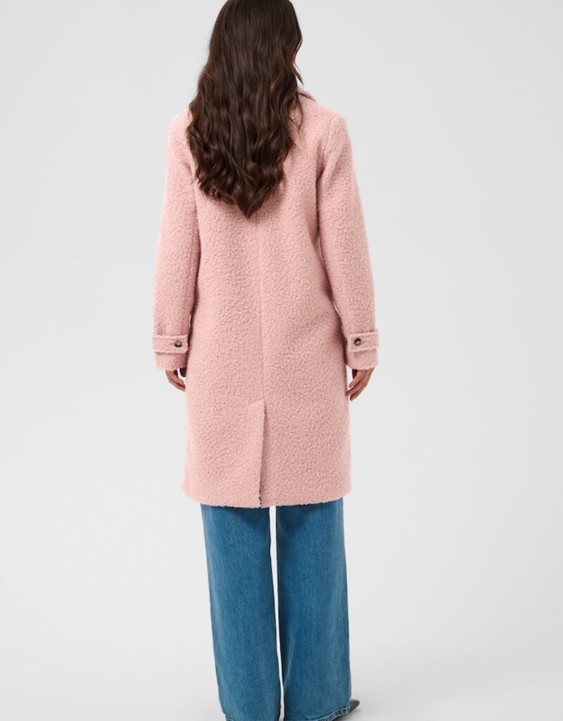Kaffe Anne Long Coat in Pale Mauve