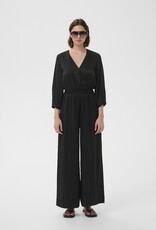InWear Holley 3/4 Length Sleeve Satin Jumpsuit in Black
