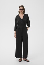 InWear Holley 3/4 Length Sleeve Satin Jumpsuit in Black
