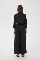 InWear Holley 3/4 Length Sleeve Satin Jumpsuit in Black