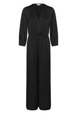 InWear Holley 3/4 Length Sleeve Satin Jumpsuit in Black
