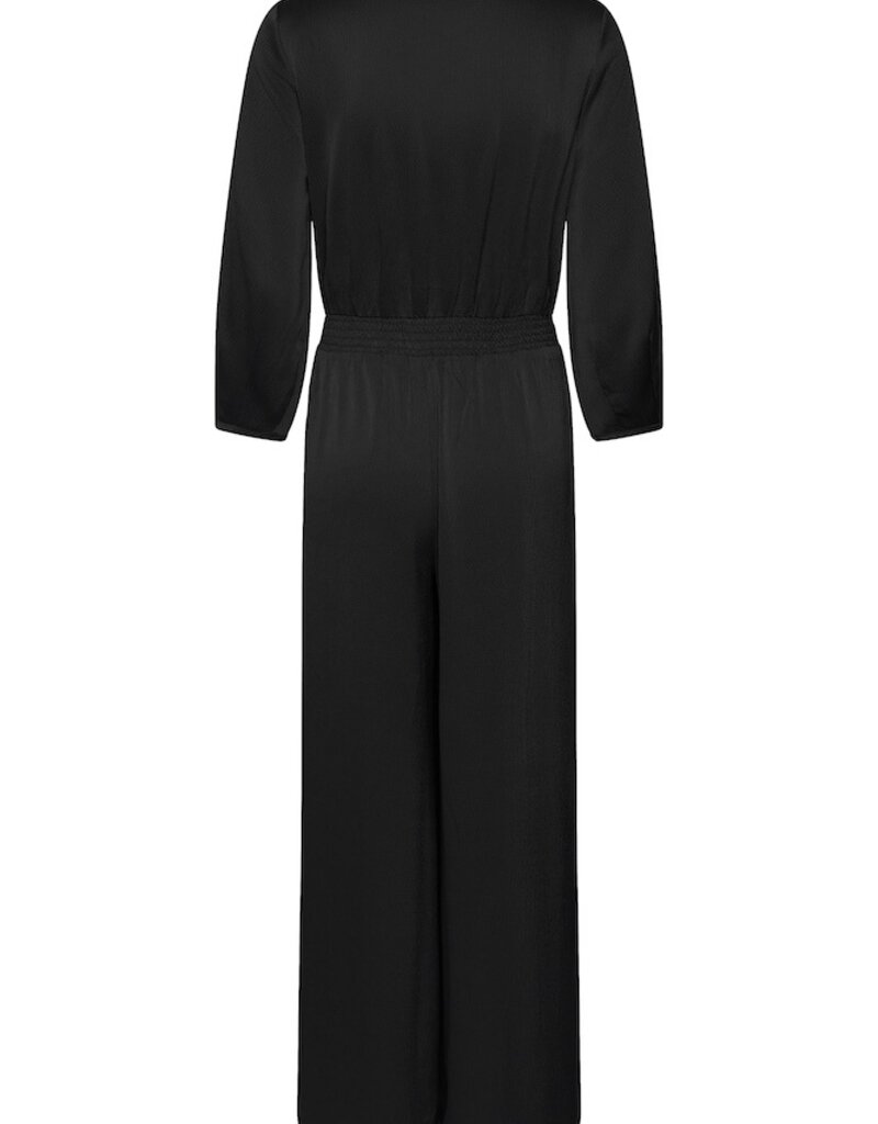 InWear Holley 3/4 Length Sleeve Satin Jumpsuit in Black