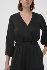 InWear Holley 3/4 Length Sleeve Satin Jumpsuit in Black
