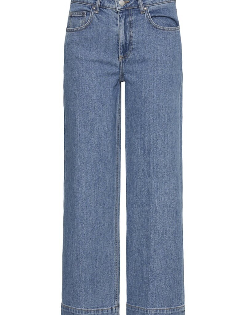 B.Young Kibine Embroidered Pocket Denim in Medium Blue