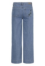 B.Young Kibine Embroidered Pocket Denim in Medium Blue