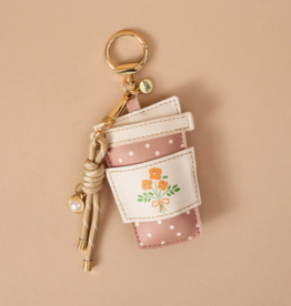 The Darling Effect Coffee Run Vegan Leather Bag Charm