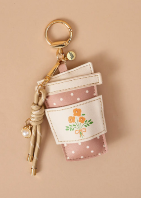 The Darling Effect Coffee Run Vegan Leather Bag Charm