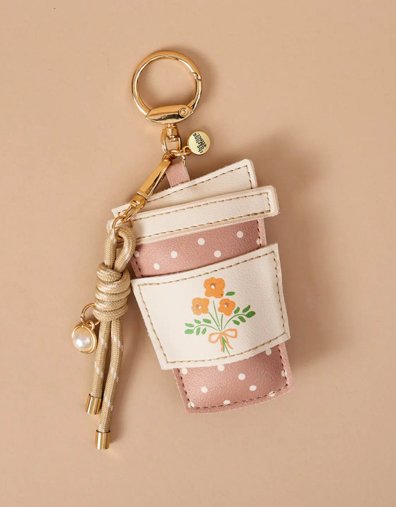 The Darling Effect Coffee Run Vegan Leather Bag Charm