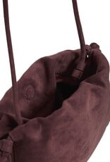 B.Young Vuede Suede Pouch Bag in Fig